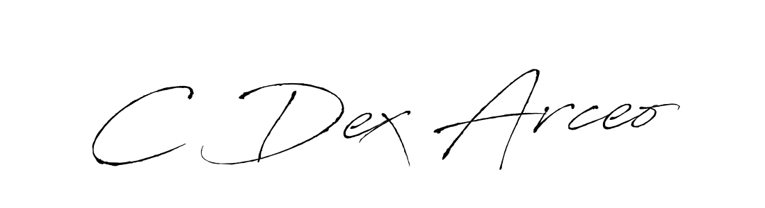 The best way (Antro_Vectra) to make a short signature is to pick only two or three words in your name. The name C Dex Arceo include a total of six letters. For converting this name. C Dex Arceo signature style 6 images and pictures png