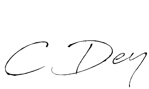 The best way (Antro_Vectra) to make a short signature is to pick only two or three words in your name. The name C Dey include a total of six letters. For converting this name. C Dey signature style 6 images and pictures png