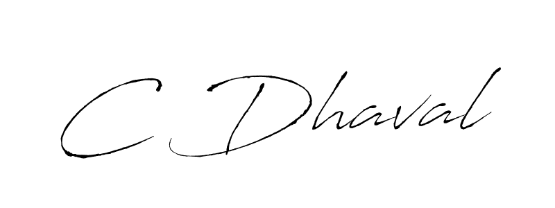 Design your own signature with our free online signature maker. With this signature software, you can create a handwritten (Antro_Vectra) signature for name C Dhaval. C Dhaval signature style 6 images and pictures png