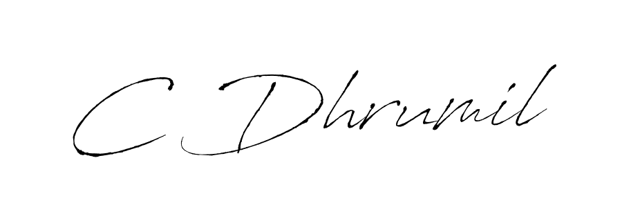 Also we have C Dhrumil name is the best signature style. Create professional handwritten signature collection using Antro_Vectra autograph style. C Dhrumil signature style 6 images and pictures png