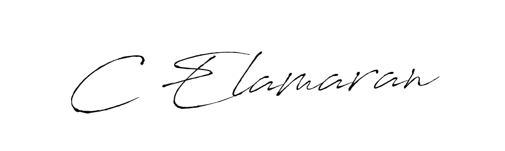 if you are searching for the best signature style for your name C Elamaran. so please give up your signature search. here we have designed multiple signature styles  using Antro_Vectra. C Elamaran signature style 6 images and pictures png