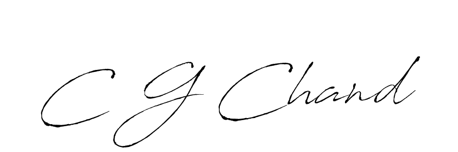 How to make C G Chand name signature. Use Antro_Vectra style for creating short signs online. This is the latest handwritten sign. C G Chand signature style 6 images and pictures png