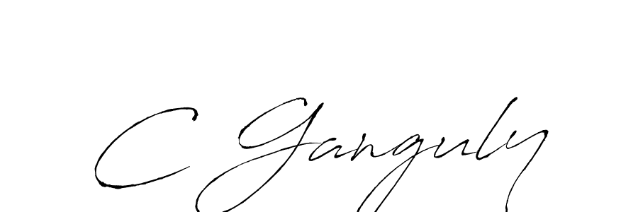 Create a beautiful signature design for name C Ganguly. With this signature (Antro_Vectra) fonts, you can make a handwritten signature for free. C Ganguly signature style 6 images and pictures png