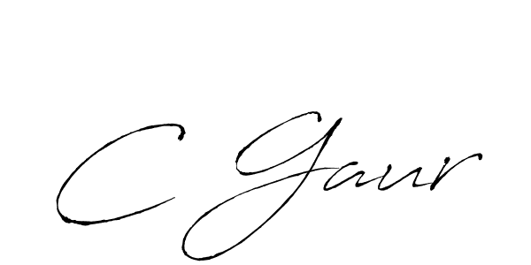 Design your own signature with our free online signature maker. With this signature software, you can create a handwritten (Antro_Vectra) signature for name C Gaur. C Gaur signature style 6 images and pictures png