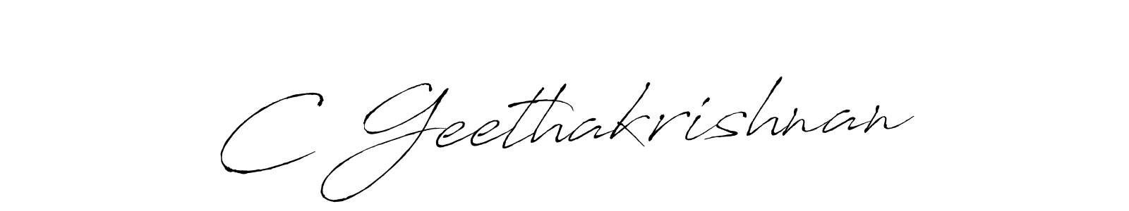 Make a beautiful signature design for name C Geethakrishnan. Use this online signature maker to create a handwritten signature for free. C Geethakrishnan signature style 6 images and pictures png