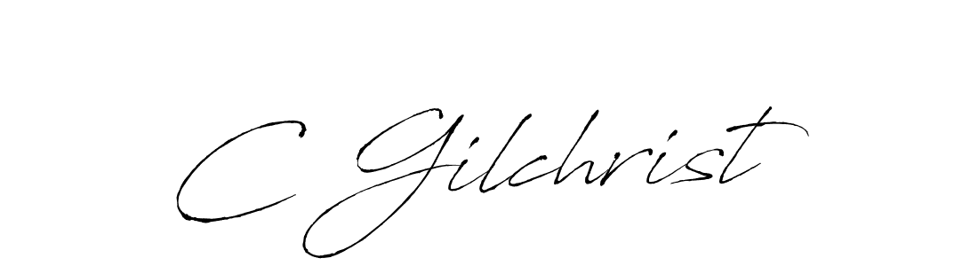 Design your own signature with our free online signature maker. With this signature software, you can create a handwritten (Antro_Vectra) signature for name C Gilchrist. C Gilchrist signature style 6 images and pictures png