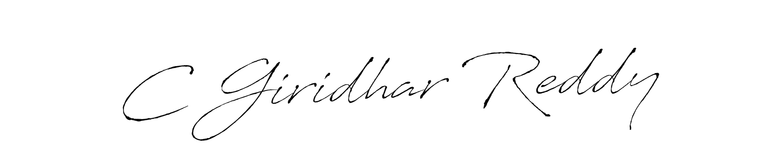 Use a signature maker to create a handwritten signature online. With this signature software, you can design (Antro_Vectra) your own signature for name C Giridhar Reddy. C Giridhar Reddy signature style 6 images and pictures png