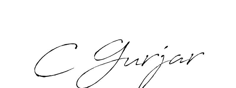 How to make C Gurjar signature? Antro_Vectra is a professional autograph style. Create handwritten signature for C Gurjar name. C Gurjar signature style 6 images and pictures png