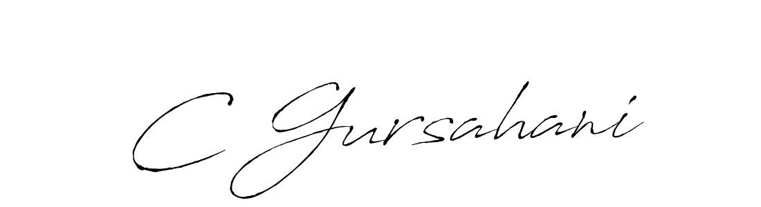 if you are searching for the best signature style for your name C Gursahani. so please give up your signature search. here we have designed multiple signature styles  using Antro_Vectra. C Gursahani signature style 6 images and pictures png