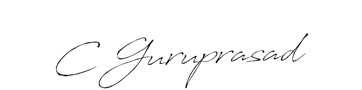 C Guruprasad stylish signature style. Best Handwritten Sign (Antro_Vectra) for my name. Handwritten Signature Collection Ideas for my name C Guruprasad. C Guruprasad signature style 6 images and pictures png