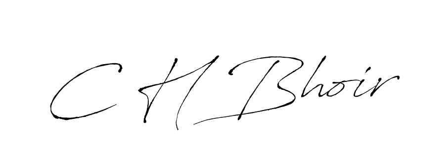 Create a beautiful signature design for name C H Bhoir. With this signature (Antro_Vectra) fonts, you can make a handwritten signature for free. C H Bhoir signature style 6 images and pictures png