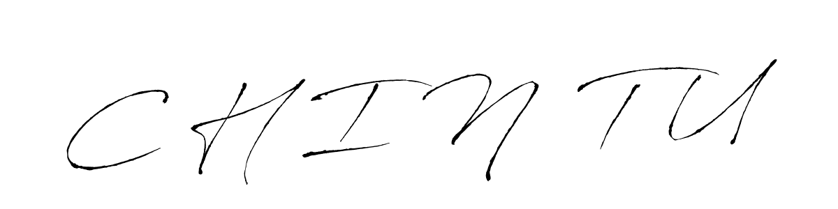 Make a beautiful signature design for name C H I N  T U. With this signature (Antro_Vectra) style, you can create a handwritten signature for free. C H I N  T U signature style 6 images and pictures png