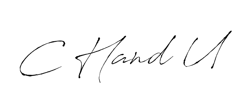 Make a beautiful signature design for name C Hand U. With this signature (Antro_Vectra) style, you can create a handwritten signature for free. C Hand U signature style 6 images and pictures png