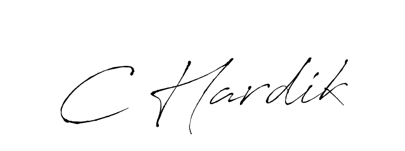 Design your own signature with our free online signature maker. With this signature software, you can create a handwritten (Antro_Vectra) signature for name C Hardik. C Hardik signature style 6 images and pictures png