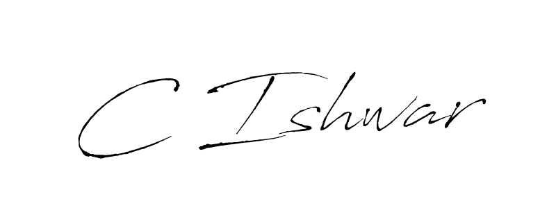 You should practise on your own different ways (Antro_Vectra) to write your name (C Ishwar) in signature. don't let someone else do it for you. C Ishwar signature style 6 images and pictures png