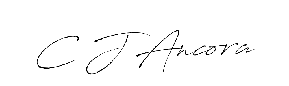 Antro_Vectra is a professional signature style that is perfect for those who want to add a touch of class to their signature. It is also a great choice for those who want to make their signature more unique. Get C J Ancora name to fancy signature for free. C J Ancora signature style 6 images and pictures png