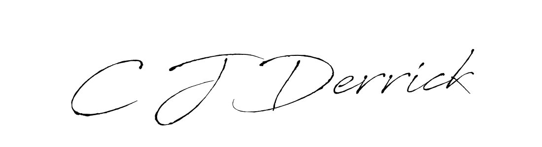 Make a beautiful signature design for name C J Derrick. With this signature (Antro_Vectra) style, you can create a handwritten signature for free. C J Derrick signature style 6 images and pictures png