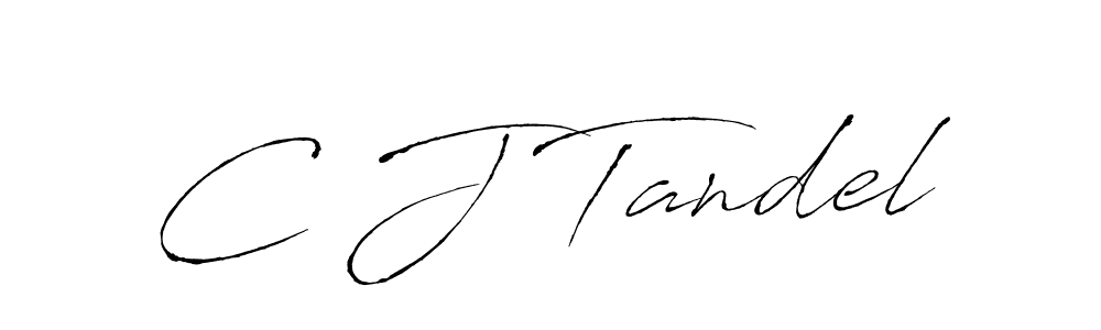 Antro_Vectra is a professional signature style that is perfect for those who want to add a touch of class to their signature. It is also a great choice for those who want to make their signature more unique. Get C J Tandel name to fancy signature for free. C J Tandel signature style 6 images and pictures png