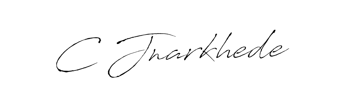 Create a beautiful signature design for name C Jnarkhede. With this signature (Antro_Vectra) fonts, you can make a handwritten signature for free. C Jnarkhede signature style 6 images and pictures png