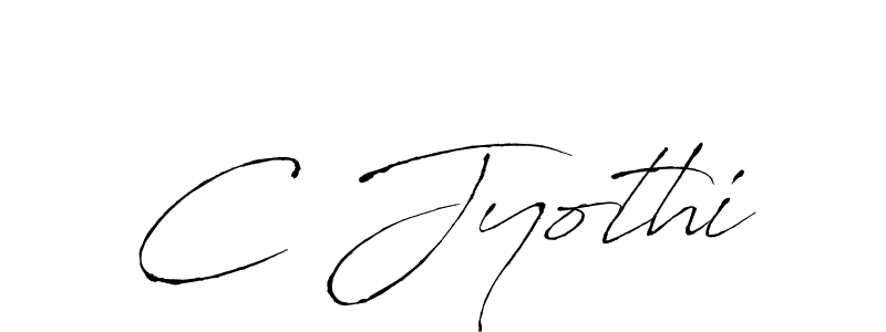 The best way (Antro_Vectra) to make a short signature is to pick only two or three words in your name. The name C Jyothi include a total of six letters. For converting this name. C Jyothi signature style 6 images and pictures png