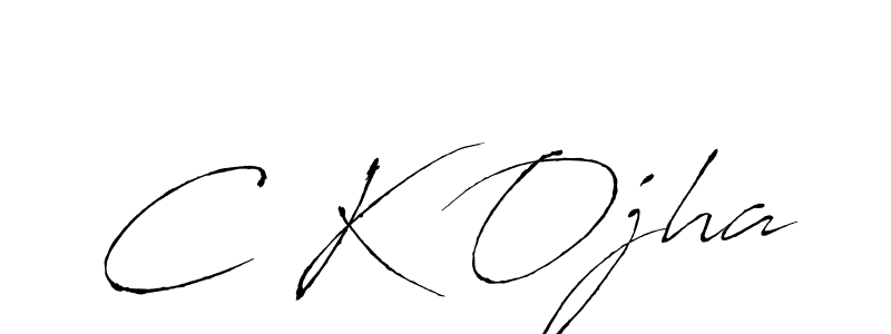 You should practise on your own different ways (Antro_Vectra) to write your name (C K Ojha) in signature. don't let someone else do it for you. C K Ojha signature style 6 images and pictures png