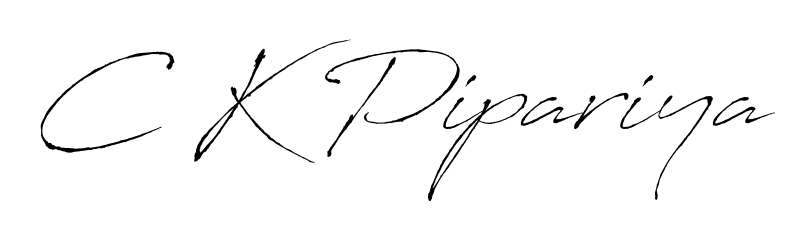 Discover the perfect balance of readability and style for C K Pipariya with Antro_Vectra font. Create your dream signature today. C K Pipariya signature style 6 images and pictures png