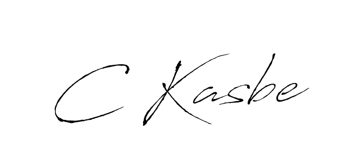 Design your own signature with our free online signature maker. With this signature software, you can create a handwritten (Antro_Vectra) signature for name C Kasbe. C Kasbe signature style 6 images and pictures png