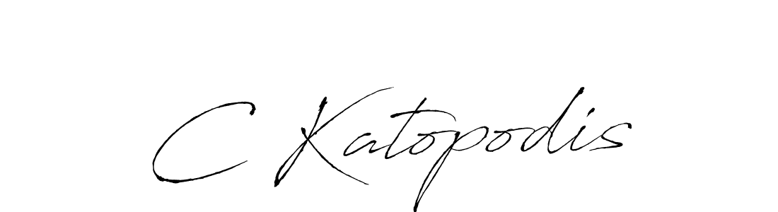 How to make C Katopodis name signature. Use Antro_Vectra style for creating short signs online. This is the latest handwritten sign. C Katopodis signature style 6 images and pictures png