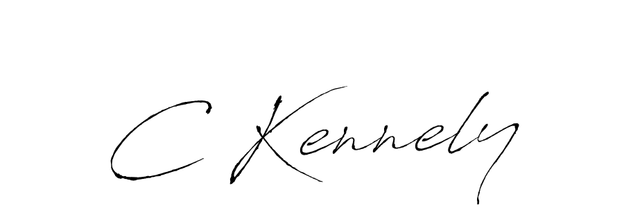 How to make C Kennely signature? Antro_Vectra is a professional autograph style. Create handwritten signature for C Kennely name. C Kennely signature style 6 images and pictures png