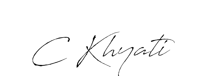 Also we have C Khyati name is the best signature style. Create professional handwritten signature collection using Antro_Vectra autograph style. C Khyati signature style 6 images and pictures png