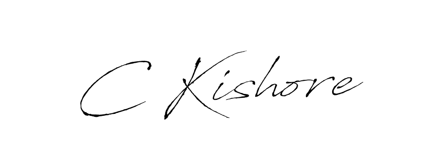 How to make C Kishore signature? Antro_Vectra is a professional autograph style. Create handwritten signature for C Kishore name. C Kishore signature style 6 images and pictures png