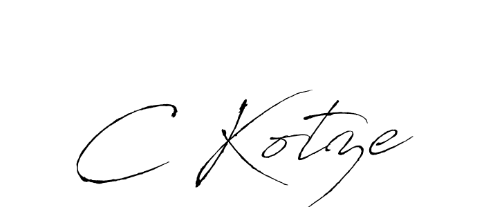 You should practise on your own different ways (Antro_Vectra) to write your name (C Kotze) in signature. don't let someone else do it for you. C Kotze signature style 6 images and pictures png