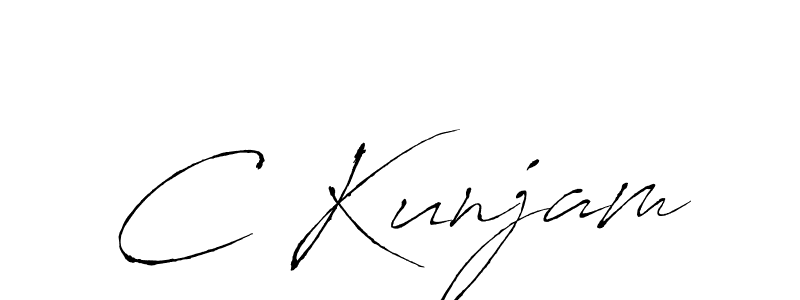 How to make C Kunjam signature? Antro_Vectra is a professional autograph style. Create handwritten signature for C Kunjam name. C Kunjam signature style 6 images and pictures png