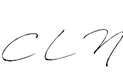 How to make C L N name signature. Use Antro_Vectra style for creating short signs online. This is the latest handwritten sign. C L N signature style 6 images and pictures png