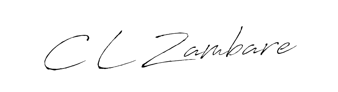 Use a signature maker to create a handwritten signature online. With this signature software, you can design (Antro_Vectra) your own signature for name C L Zambare. C L Zambare signature style 6 images and pictures png