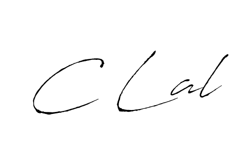 Design your own signature with our free online signature maker. With this signature software, you can create a handwritten (Antro_Vectra) signature for name C Lal. C Lal signature style 6 images and pictures png