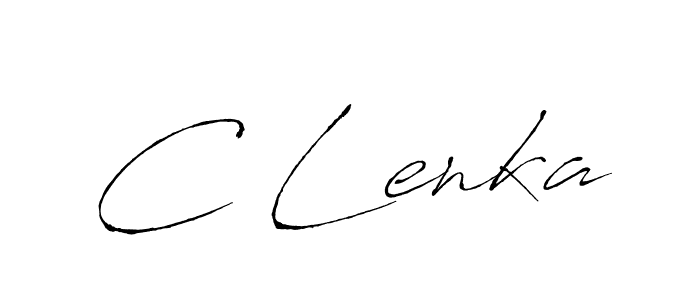 Design your own signature with our free online signature maker. With this signature software, you can create a handwritten (Antro_Vectra) signature for name C Lenka. C Lenka signature style 6 images and pictures png