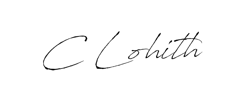 Create a beautiful signature design for name C Lohith. With this signature (Antro_Vectra) fonts, you can make a handwritten signature for free. C Lohith signature style 6 images and pictures png