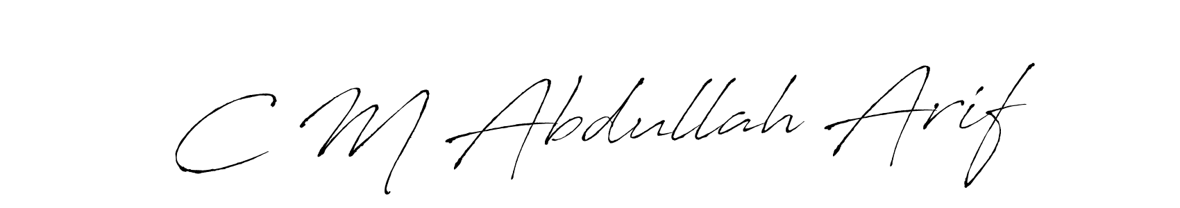 This is the best signature style for the C M Abdullah Arif name. Also you like these signature font (Antro_Vectra). Mix name signature. C M Abdullah Arif signature style 6 images and pictures png