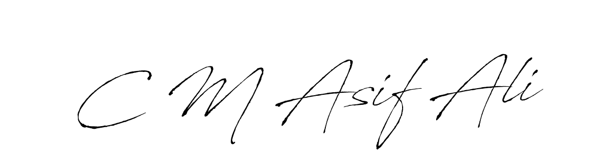 Make a short C M Asif Ali signature style. Manage your documents anywhere anytime using Antro_Vectra. Create and add eSignatures, submit forms, share and send files easily. C M Asif Ali signature style 6 images and pictures png