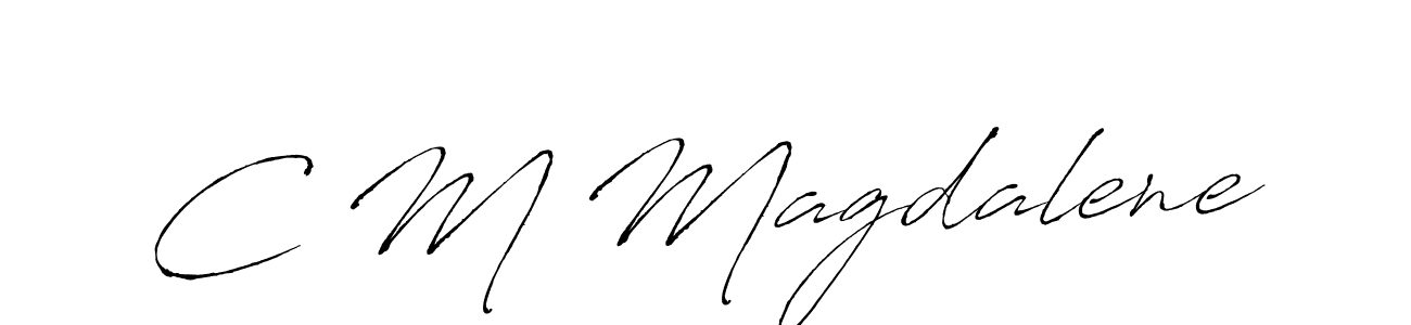 Also we have C M Magdalene name is the best signature style. Create professional handwritten signature collection using Antro_Vectra autograph style. C M Magdalene signature style 6 images and pictures png