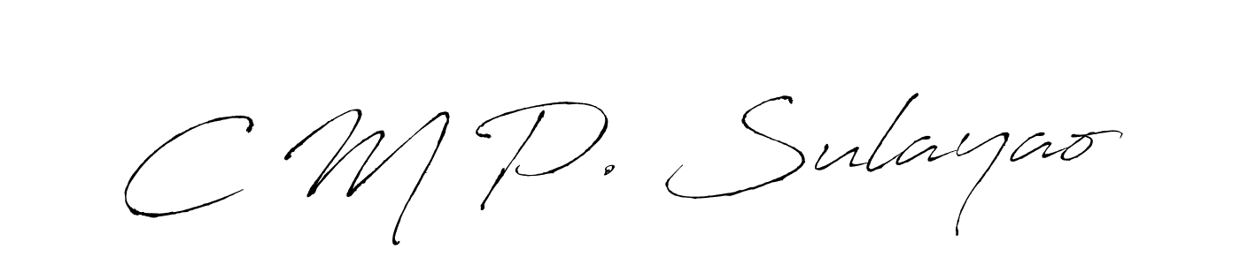 Also we have C M P. Sulayao name is the best signature style. Create professional handwritten signature collection using Antro_Vectra autograph style. C M P. Sulayao signature style 6 images and pictures png