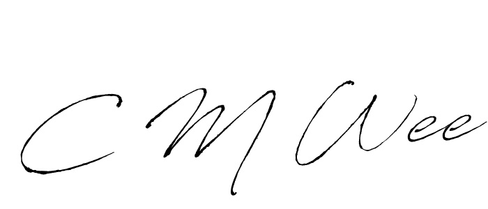 Make a beautiful signature design for name C M Wee. With this signature (Antro_Vectra) style, you can create a handwritten signature for free. C M Wee signature style 6 images and pictures png