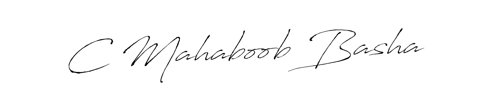 C Mahaboob Basha stylish signature style. Best Handwritten Sign (Antro_Vectra) for my name. Handwritten Signature Collection Ideas for my name C Mahaboob Basha. C Mahaboob Basha signature style 6 images and pictures png
