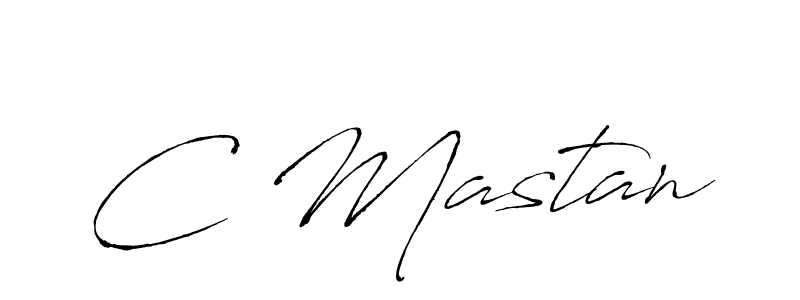 Make a beautiful signature design for name C Mastan. With this signature (Antro_Vectra) style, you can create a handwritten signature for free. C Mastan signature style 6 images and pictures png