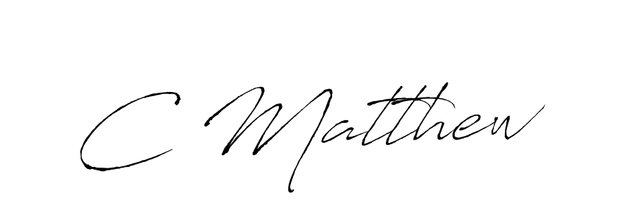 The best way (Antro_Vectra) to make a short signature is to pick only two or three words in your name. The name C Matthew include a total of six letters. For converting this name. C Matthew signature style 6 images and pictures png