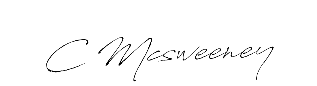 The best way (Antro_Vectra) to make a short signature is to pick only two or three words in your name. The name C Mcsweeney include a total of six letters. For converting this name. C Mcsweeney signature style 6 images and pictures png