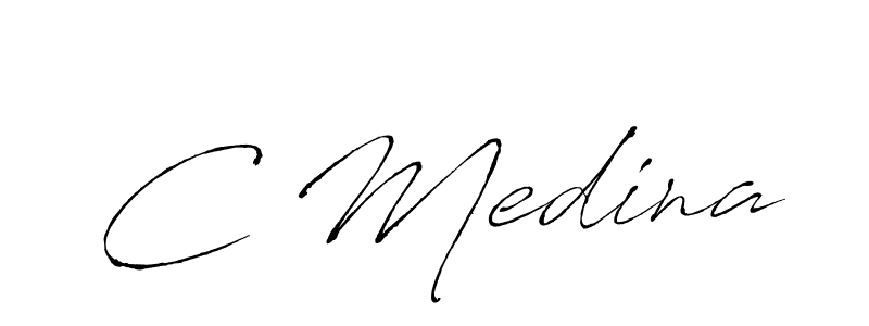 if you are searching for the best signature style for your name C Medina. so please give up your signature search. here we have designed multiple signature styles  using Antro_Vectra. C Medina signature style 6 images and pictures png