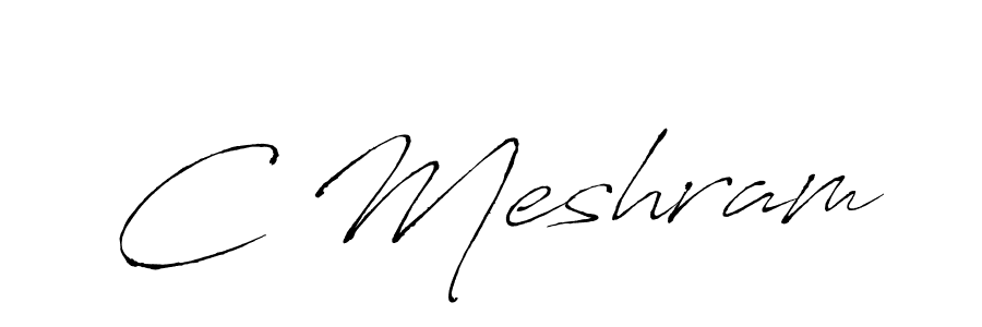 Antro_Vectra is a professional signature style that is perfect for those who want to add a touch of class to their signature. It is also a great choice for those who want to make their signature more unique. Get C Meshram name to fancy signature for free. C Meshram signature style 6 images and pictures png