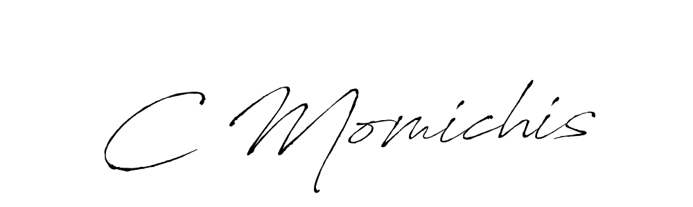 C Momichis stylish signature style. Best Handwritten Sign (Antro_Vectra) for my name. Handwritten Signature Collection Ideas for my name C Momichis. C Momichis signature style 6 images and pictures png